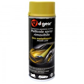 Vernice oro metalliazzato semi lucido rimovibile spray D-Gear 400 ml