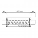 Silenziatore tondo da 55  mm Powersprint HF 35 Silenziatore tondo da 55  mm Powersprint HF 35