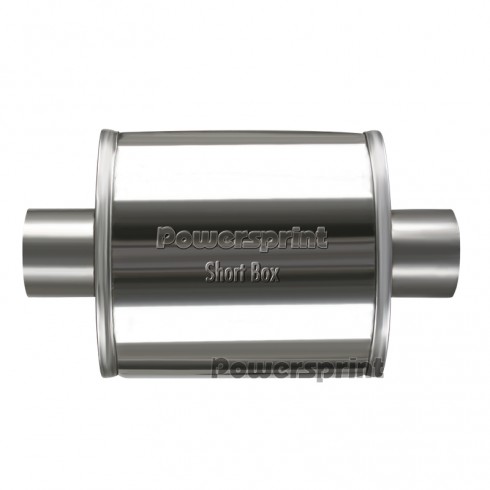 Silenziatore ovale da 76 mm Powersprint SHORT BOX Silenziatore ovale da 76 mm Powersprint SHORT BOX