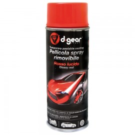 Vernice rosso semi lucido rimovibile spray D-Gear 400 ml