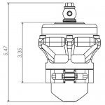 Tial sport pop-off da 50 mm flangia alluminio Tial sport pop-off da 50 mm flangia alluminio