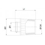 Filtro aria 76 mm BMC single air FBSA76-140 Filtro aria 76 mm BMC single air FBSA76-140