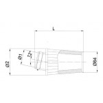 Filtro aria 60 mm BMC single air fbsa60-150 con inclinazione di 12° Filtro aria 60 mm BMC single air fbsa60-150 con inclinazione di 12°