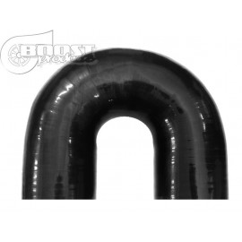 Curva 180° - 60 mm in silicone nera