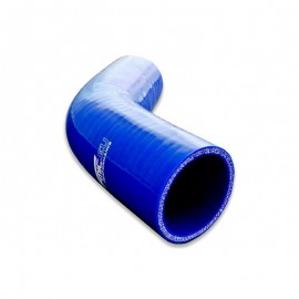 Curva 45° - 60 mm lunghezza 150 mm in silicone blu