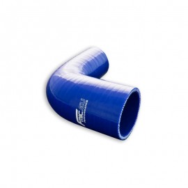 Curva 90° 35 - 32 mm lunghezza 150 mm in silicone blu
