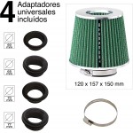 Filtro A Fungo Con Riduzioni Da 60 65 70 77 Mm verde Filtro A Fungo Con Riduzioni Da 60 65 70 77 Mm verde