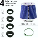 Filtro A Fungo Con Riduzioni Da 60 65 70 77 Mm blu Filtro A Fungo Con Riduzioni Da 60 65 70 77 Mm blu