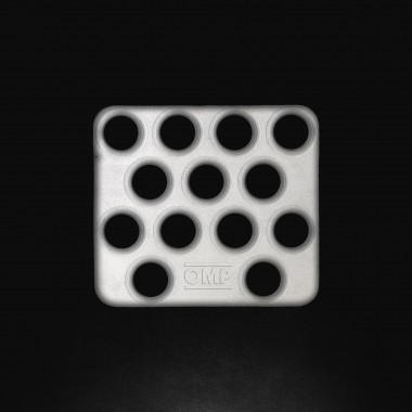 Pedana navigatore Omp in alluminio completo di staffe