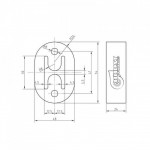 Supporto scarico in silicone blu 1 pezzo Supporto scarico in silicone blu 1 pezzo