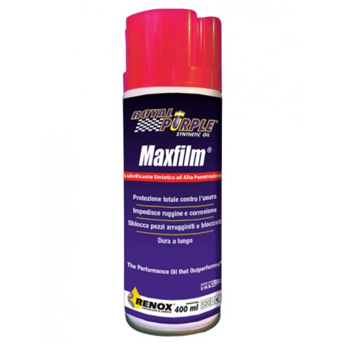 Maxfilm lubrificante sbloccante spray sintetico Royal purple 400 ml Maxfilm lubrificante sbloccante spray sintetico Royal purple 400 ml