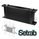 Radiatore olio setrab 34 file modello 405 mm di lunghezza Radiatore olio setrab 34 file modello 405 mm di lunghezza