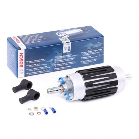 Pompa benzina in linea Bosch da circa 140 Lt/H a 5 bar Pompa benzina in linea Bosch da circa 140 Lt/H a 5 bar