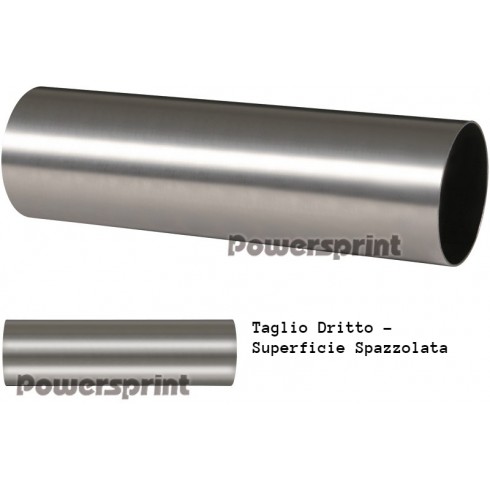Terminale di scarico Powersprint in acciaio inox dritto 90 mm Terminale di scarico Powersprint in acciaio inox dritto 90 mm