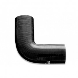 Curva 90° - 57 mm lunghezza 150 mm in silicone nera