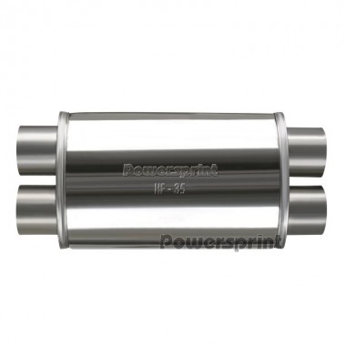 Silenziatore powersprint ovale da 63 mm Powersprint hf-35 X-tube