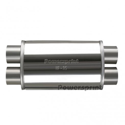 Silenziatore powersprint ovale da 63 mm Powersprint hf-35 X-tube Silenziatore powersprint ovale da 63 mm Powersprint hf-35 X-tube