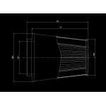 Filtro aria 60 mm BMC single air fbss60-128 Filtro aria 60 mm BMC single air fbss60-128