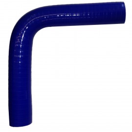 Curva 90° - 16 mm lunghezza 152 mm in silicone blu