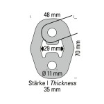 Supporto scarico in silicone blu 1 pezzo Supporto scarico in silicone blu 1 pezzo