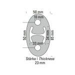 Supporto scarico in silicone blu 1 pezzo Supporto scarico in silicone blu 1 pezzo