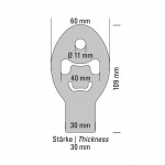 Supporto scarico in silicone blu 1 pezzo Supporto scarico in silicone blu 1 pezzo