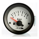 Manometro pressione benzina analogico Road Italia 0 - 5 bar fondo bianco