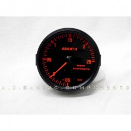 Manometro pressione turbo Serie Abarth 80 mm bar Road Italia