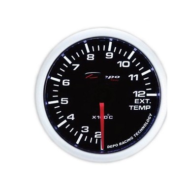 Manometro temperatura gas di scarico depo vetro fume