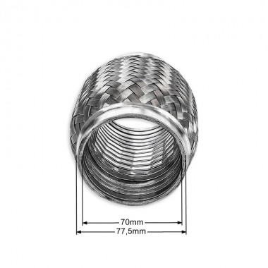 Tubo di scarico in acciaio inox V2A, diametro da 70 mm x 1000 mm di  lunghezza, 1.4301 : : Auto e Moto