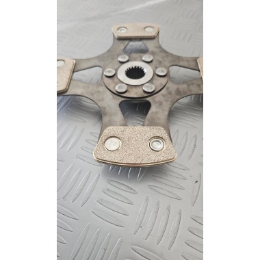 Disco frizione in rame a placchette sinterizzata 4 petali da 215 mm a uso competizione
