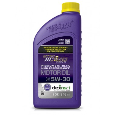 Olio motore SAE 5w-30 sintetico ad alte prestazioni royal purple 0,946 lt