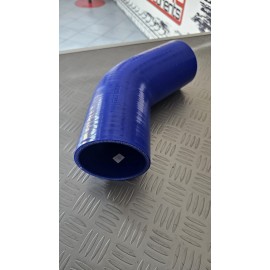 Curva 45° - 89 mm in silicone blu