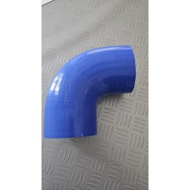 Curva 90° - 89 mm in silicone blu
