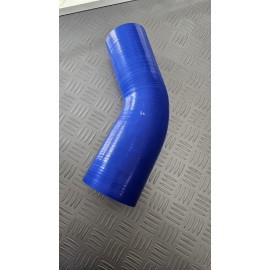 Curva riduzione 45° 80 - 70 mm in silicone blu