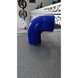 Curva 90° - 76 mm in silicone blu