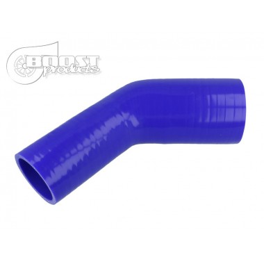 Curva riduzione 45° 80 - 76 mm in silicone blu