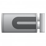 Silenziatore ovale in acciaio inox da 76 mm con elettrovalvola - lunghezza carcassa 300 mm