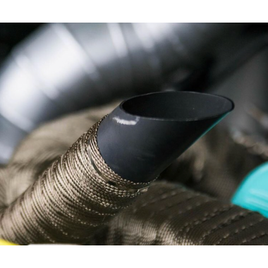 Protezione scarico benda termica Lava Rock Titanium larghezza 25 mm - lunghezza da 15 mm