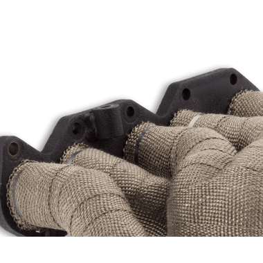 Protezione scarico benda termica Lava Rock Titanium larghezza 25 mm - lunghezza da 15 mm