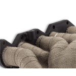 Protezione scarico benda termica Lava Rock Titanium larghezza 25 mm - lunghezza da 15 mm