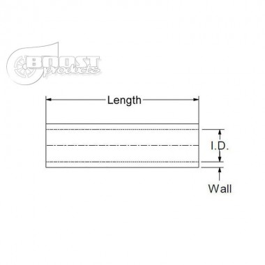Manicotto 28 mm lunghezza 7,5 cmin silicone nero