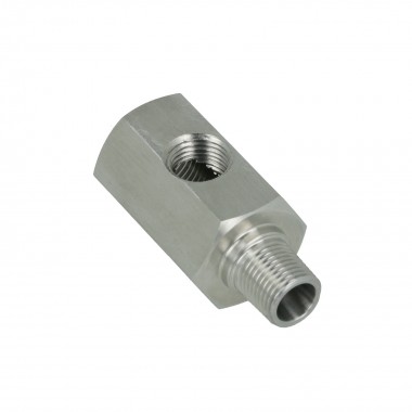 Raccordo in acciaio per linee olio m10x1,0 con porta da 1/8 NPT