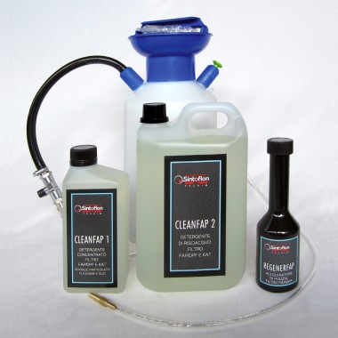 Sintoflon Kit CLEANFAP, pulizia filtro FAP senza smontaggio completo di pompa a pressione,500ml Cleanfap1 Sbloccante concentrat