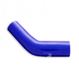 Curva riduzione 45° 57 - 76 mm lunghezza 150 mm in silicone blu