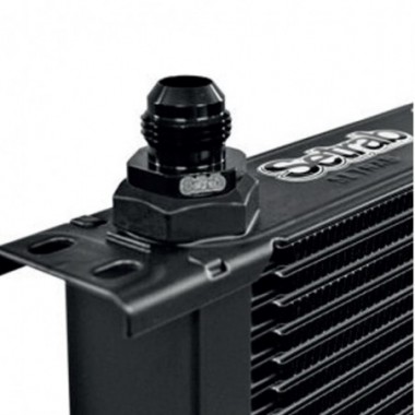 Adattatore dritto Raccordo ergal jic metrico (9/16x18) an6 - m22x1,5  maschio per radiatore olio