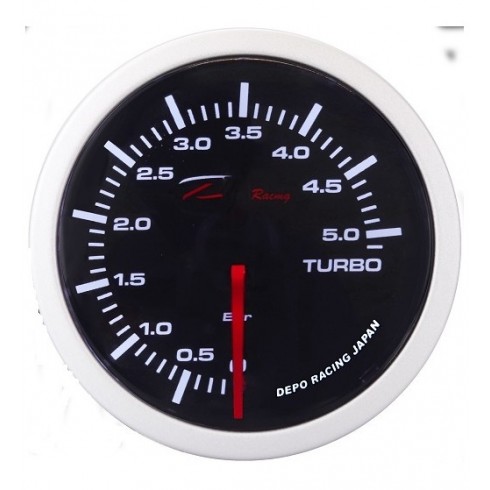 DEPO 0+5 bar Manometro turbo movimento meccanico diesel vetro fumè