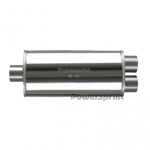 Silenziatore ovale ad Y 1 x 63,5 mm - 2 x 50 mm Powersprint HF 45 Silenziatore ovale ad Y 1 x 63,5 mm - 2 x 50 mm Powersprint HF 45