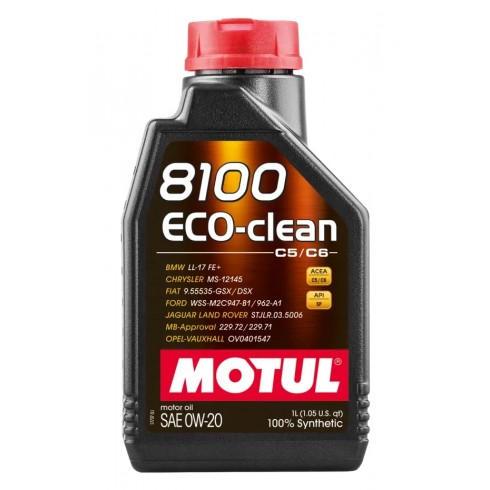 Olio Motore MOTUL 8100 eco-Clean  0W-20 1 Litro