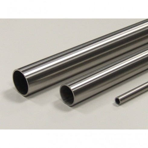 Tubo inox 50 x 1,5 mm da 1 metro acciaio aisi 304